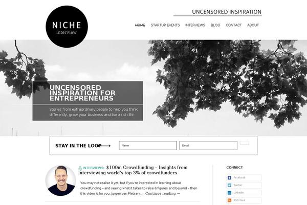Site using Widgets on Pages plugin