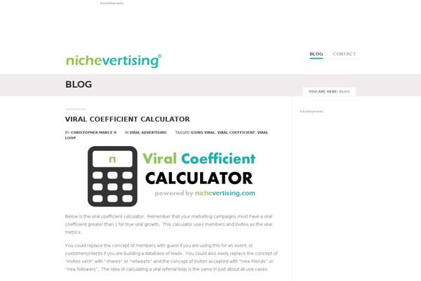 Vanguard theme site design template sample