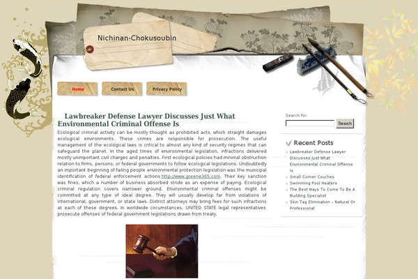 japan-style theme site design template sample