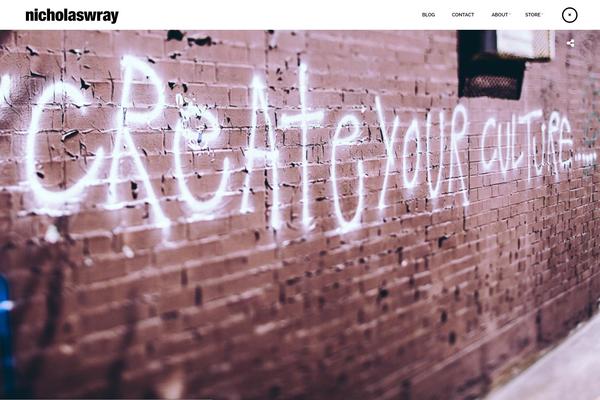 Darkroom theme site design template sample