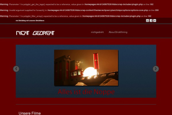 eClipse theme site design template sample