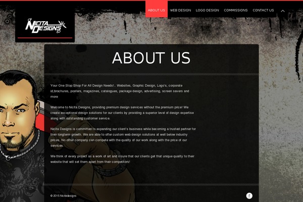 Vernissage theme site design template sample