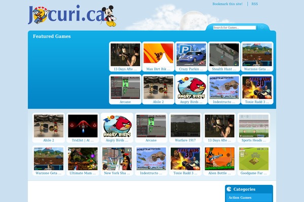 Flash Gamer theme site design template sample