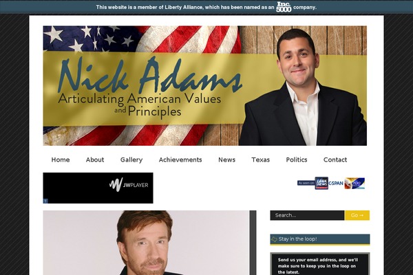 Gonzo theme site design template sample