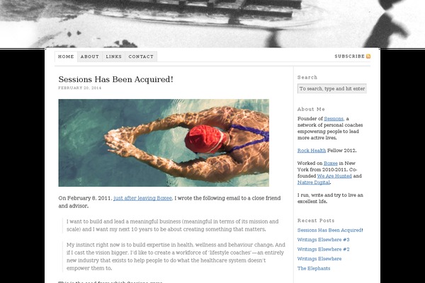 Thesis 1.7 theme site design template sample