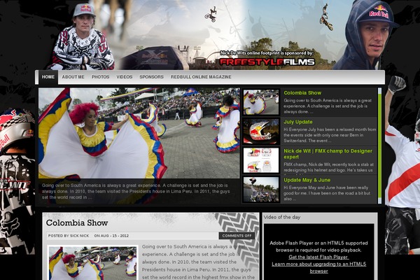 nickdewit.com site used Raceclan