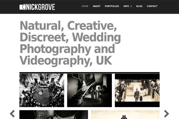 nickgrovephotography.com site used Volumes