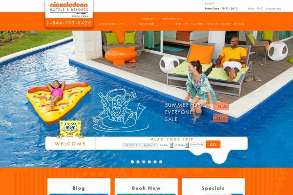 nickhotel.com site used Nick