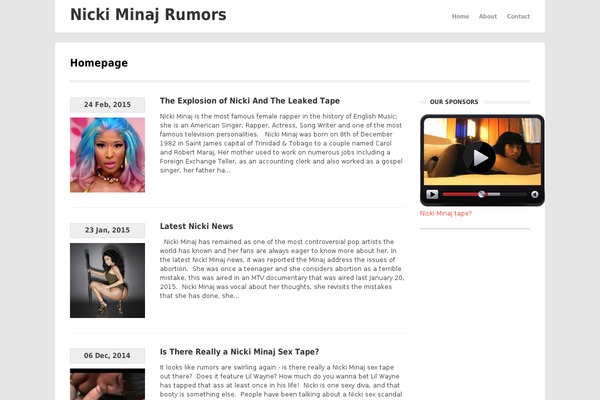 Bizz theme site design template sample