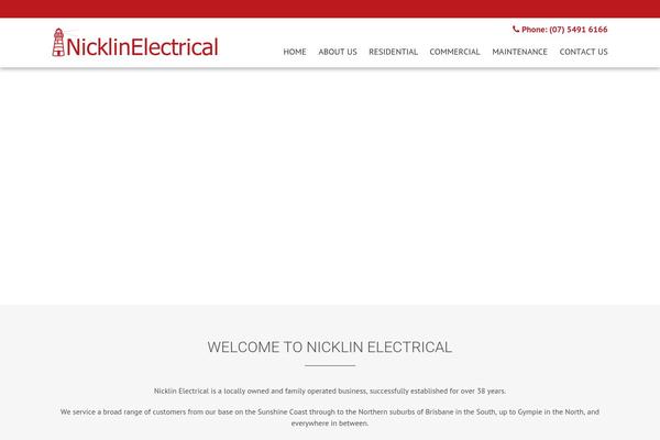 nicklinelectrical.com site used Accesspress_parallax_pro_child
