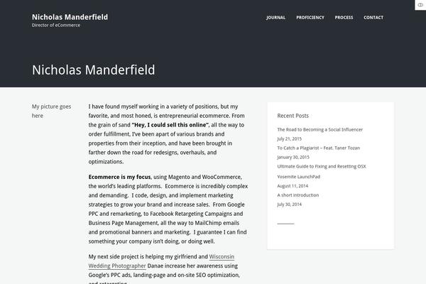 nickmanderfield.com site used Blaine