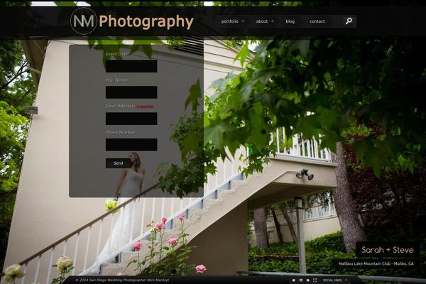 Storm theme site design template sample