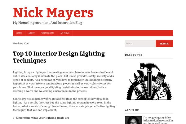 nickmayers.com site used Modern Business
