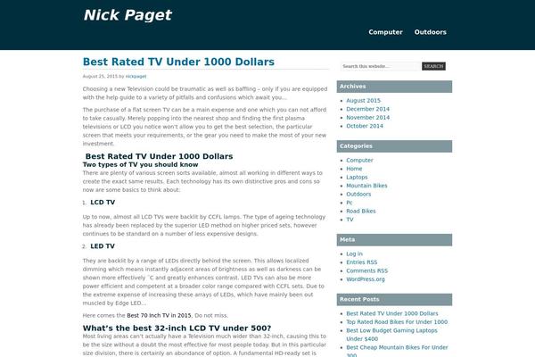 Venture theme site design template sample