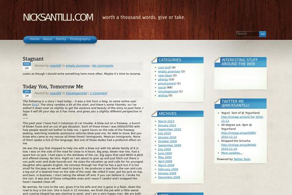 Site using Flickr Thumbnails Photostream plugin