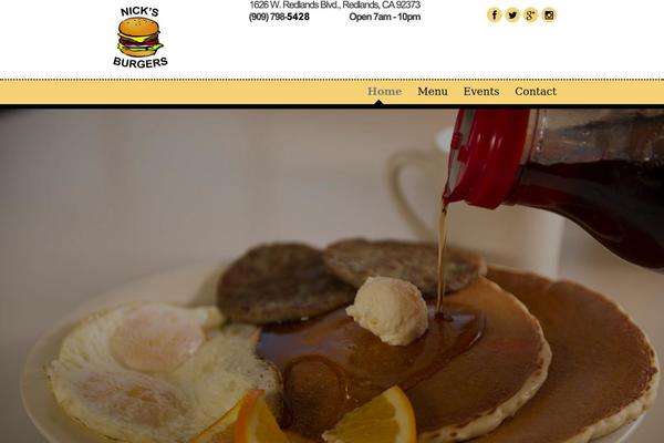 Dine & Drink theme site design template sample