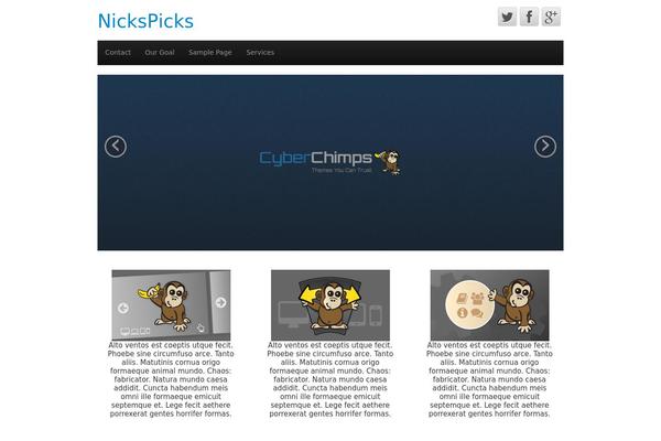 CyberChimps theme site design template sample