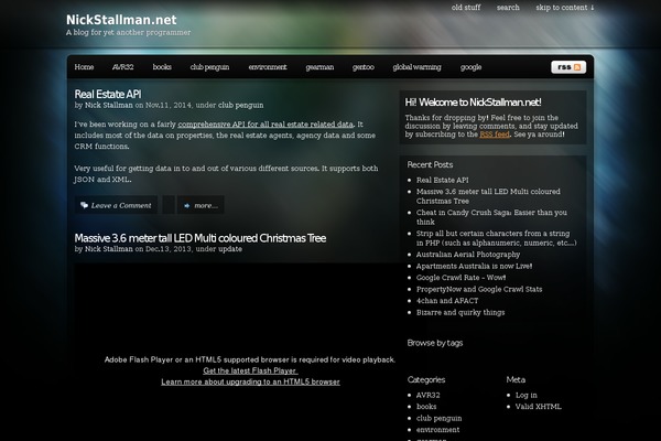Pixel theme site design template sample