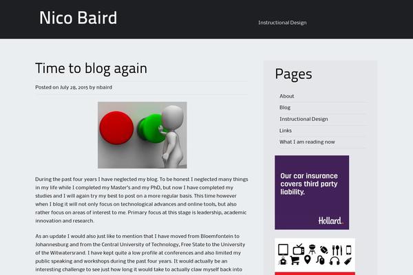 Alexandria theme site design template sample
