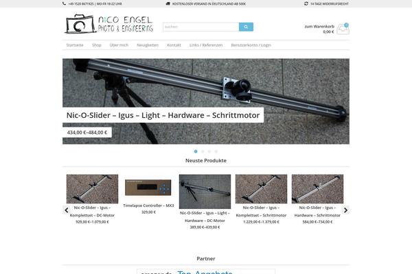 Vendipro theme site design template sample