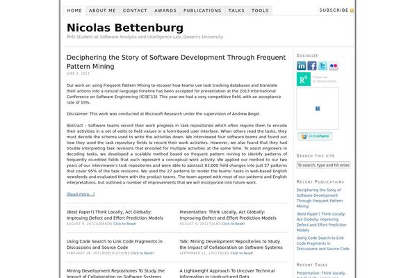 Site using Flickr Thumbnails Photostream plugin