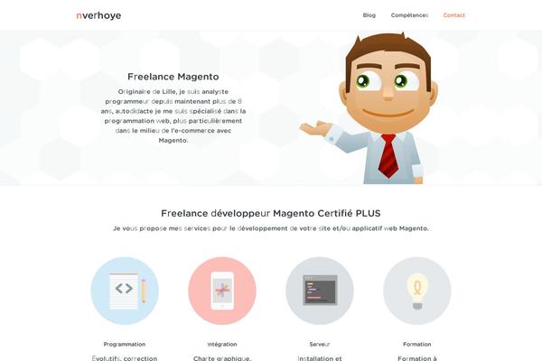 Custom theme site design template sample