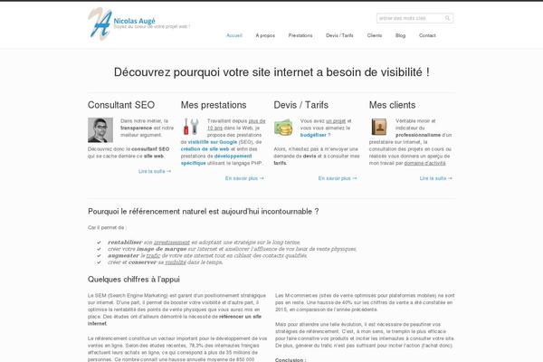 nicolasauge.com site used Qreator
