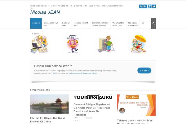 Nebraska theme site design template sample