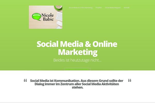 Nimble theme site design template sample