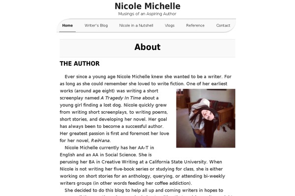 Nu White theme site design template sample