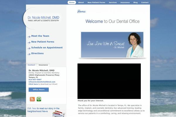 Mitchell theme site design template sample
