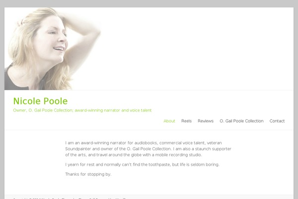 Spacious theme site design template sample