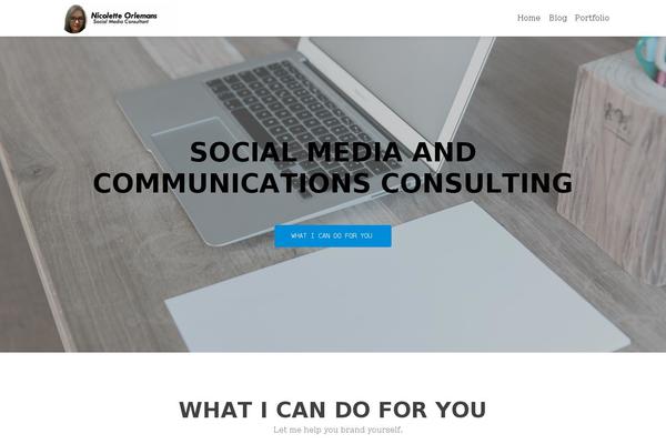 Zerif Pro theme site design template sample