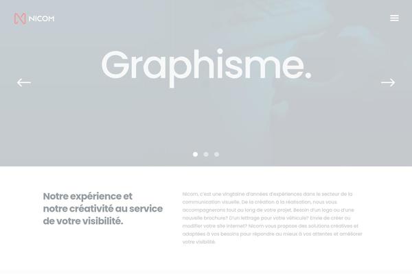 Grafik theme site design template sample