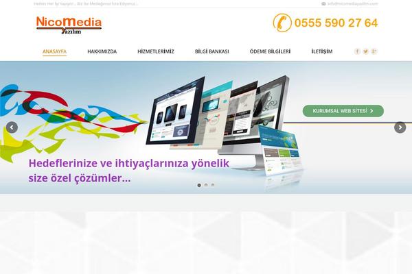 Thunder theme site design template sample