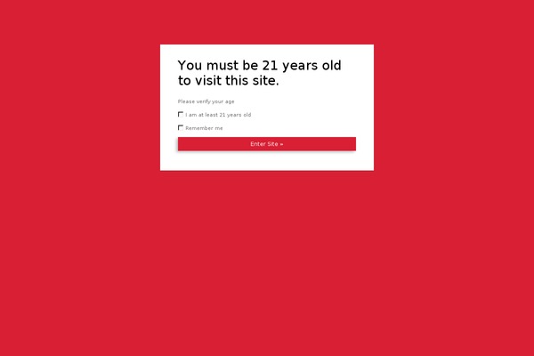 Site using Age Verify plugin