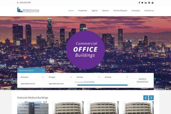 Nic theme site design template sample