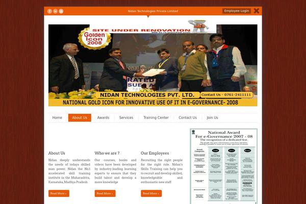 Editorial theme site design template sample