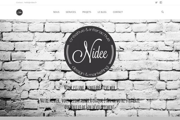 Shadow theme site design template sample