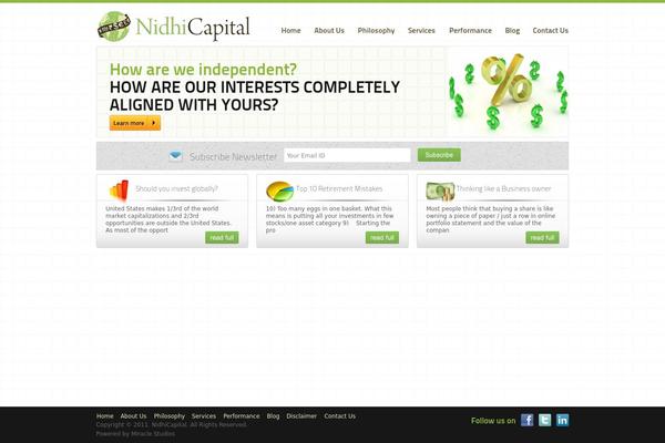 Site using Email newsletter plugin