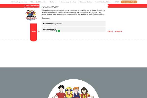 Kids theme site design template sample