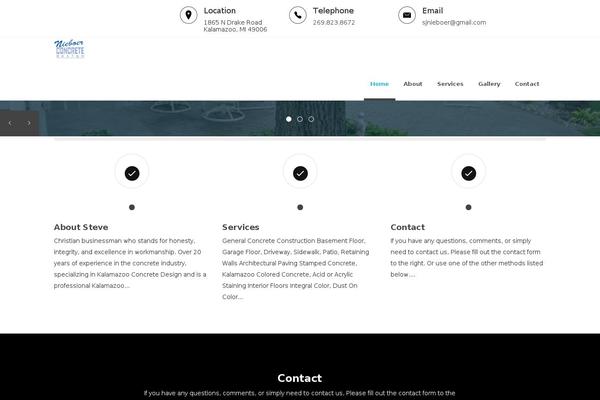 nieboerconcretedesign.com site used Bizprime