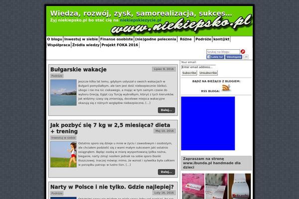 niekiepsko.pl site used Asteroid