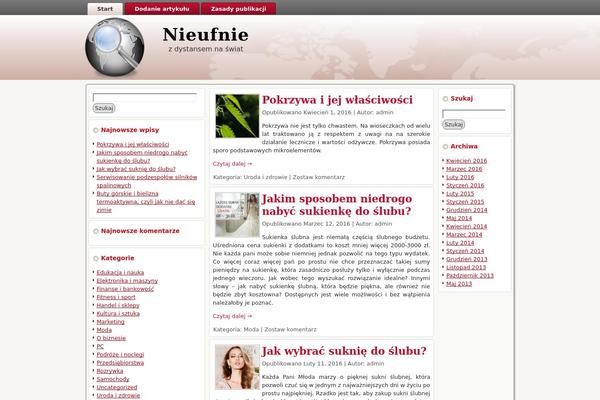 Global News theme site design template sample