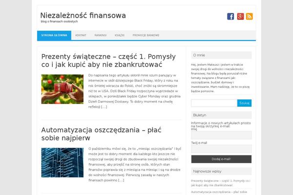 Iconic One theme site design template sample