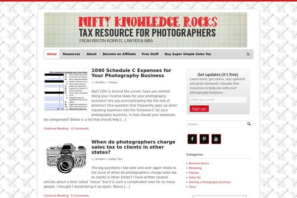 niftyknowledgerocks.com site used Canvas