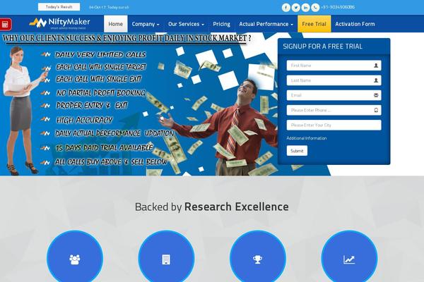 Site using WordPress PopUp plugin