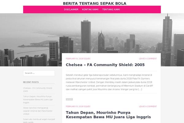 Chicago theme site design template sample