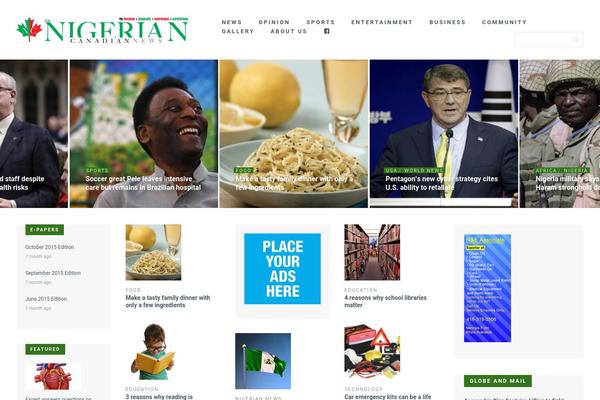 Maxi theme site design template sample