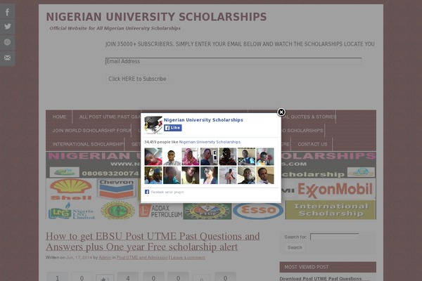 Helios Solutions Social Media Buttons website example screenshot